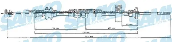 Тросик сцепления samko C0273C