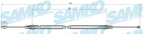 Трос зчеплення Samko C0348B