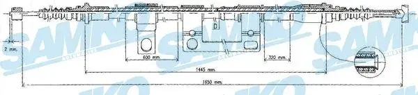 Тросик сцепления samko C0395B