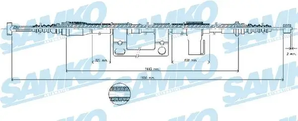 Тросик сцепления samko C0396B