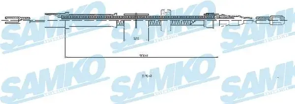 Тросик сцепления samko C0455B