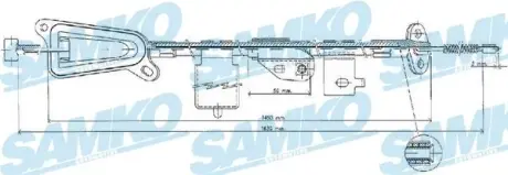 Тросик сцепления samko C0481B Ниссан