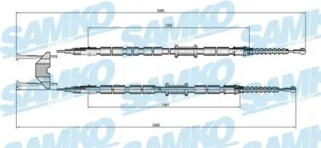 Тросик сцепления samko C0538B