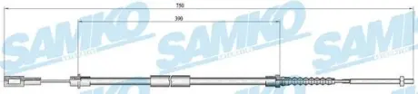 Тросик сцепления samko C0643B