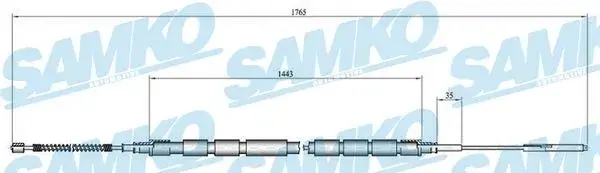 Тросик сцепления samko C0657B