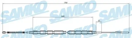 Тросик сцепления samko C0657B Шкода