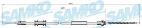 Трос зчеплення samko C0703B Рено Кенго 1