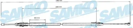 Тросик сцепления samko C0707B