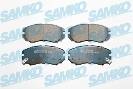 Тормозні (гальмівні) колодки samko 5SP1369 Hyundai Элантра hd