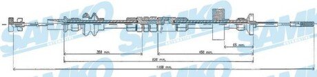 Трос зчеплення samko C0273C
