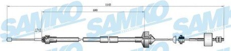 Трос зчеплення samko C0277C