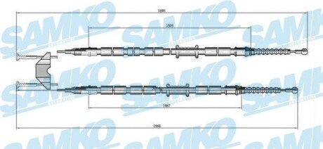 Трос зчеплення samko C0538B