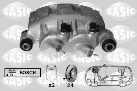 Передний тормозной суппорт sasic 6504027
