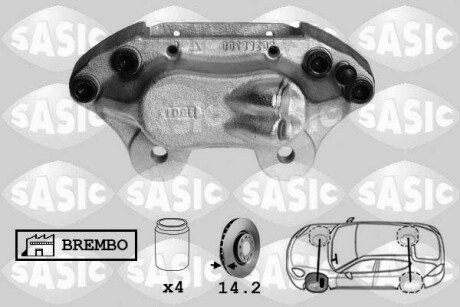 Передній гальмівний супорт sasic SCA6070 на Iveco Daily 3