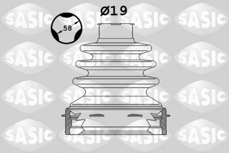Пильовик CITROEN, MITSUBISHI, NISSAN, PEUGEOT, TOYOTA (вир-во SASIC) sasic 1900031