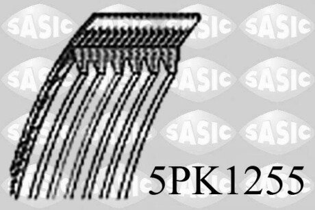 Ремень генератора,Toyota Avensis/Corolla 2.0D-4D 04-09 sasic 5PK1255