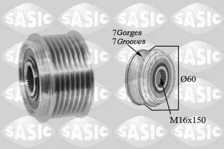 Шкив генератора, 3.0dCi Sasic 1676027