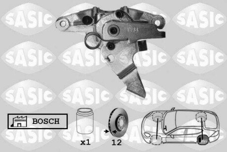 Задній гальмівний супорт sasic 6504008 на Опель Мовано