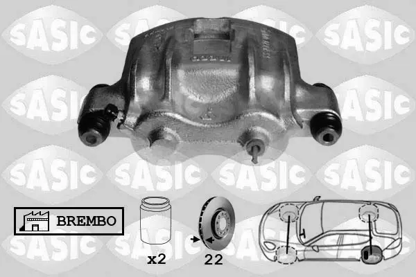 Задний тормозной суппорт sasic 6506041