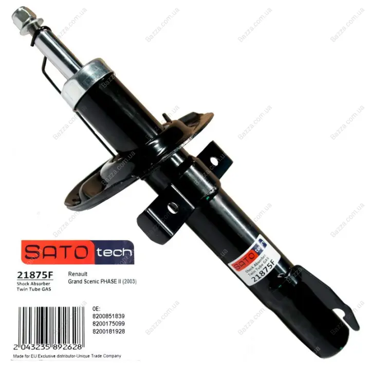 SATO Амортизатор Renault Scenic (2003-) газ sato tech 21875F