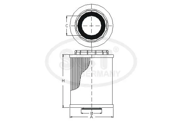 Масляный фильтр SCT SH4033P