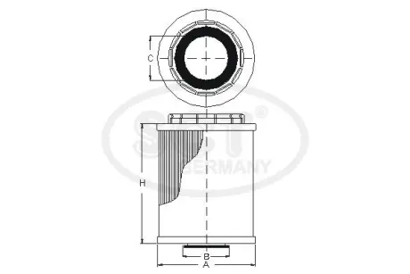 Масляный фильтр SCT SH4033P Бмв E63