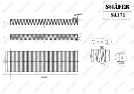 Фільтр салона BMW Mini Cooper shafer SA171