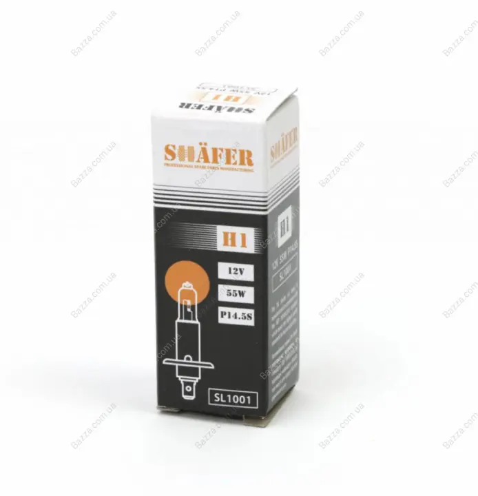 Лампа H1 12V 55W P14.5S упаковка коробка shafer SL1001