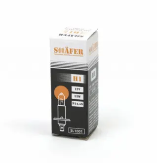 Лампа H1 12V 55W P14.5S упаковка коробка shafer SL1001