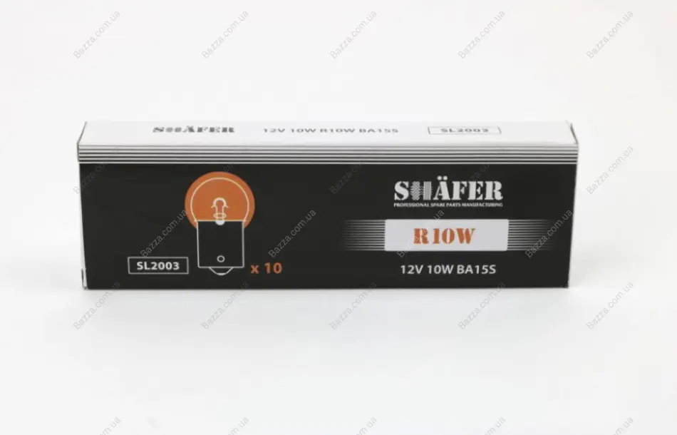 Лампа R10W 12V 10W BA15S T16 shafer SL2003