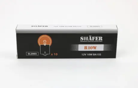 Лампа R10W 12V 10W BA15S T16 shafer SL2003