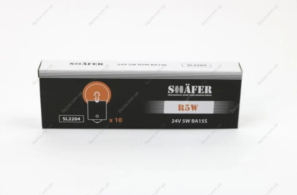 Лампа R5W 24V 5W BA15s Shafer SL2204 (фото 1)