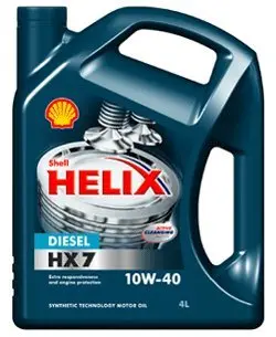 Масло моторное Shell Helix HX7 Diesel 10W-40 (4 л) SHELL 550040425
