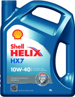 Мастило двигуна Shell Helix HX7 10W40 4L SHELL 550040289