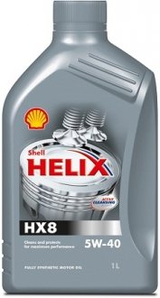 Масло моторное HX8 Synthetic 5W-40 (1 л) shell 550040420