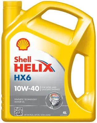 Олива двигуна 4L Shell Helix HX6 10W40 SHELL 550053776