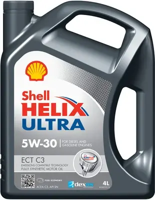 Олива двигуна 4L Shell Helix Ultra ECT C3 5W30 (ACEA C3 MB 229.51/229.31 L-04 GM DII) SHELL 550050441