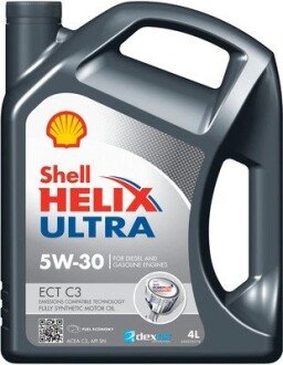 Олива двигуна 4L Helix Ultra ECT C3 5W30 (ACEA C3 MB 229.51/229.31 L-04 GM DII) shell 550050441