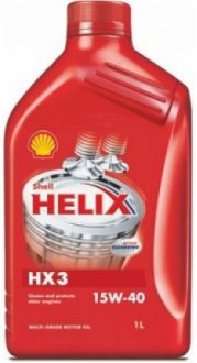 Масло моторное HX3 15W-40 (1 л) shell 550039969