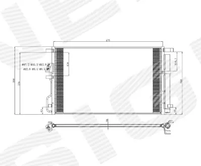 Радіатор кондиціонера HYUNDAI TUCSON, 15 - signeda RC940820