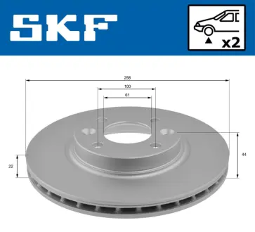 ��������� ���� ������������� SKF VKBD80009V2 Smart Fortwo