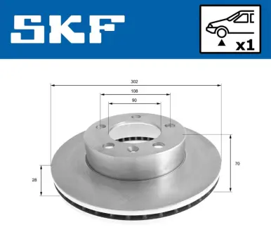 ��������� ���� ������������� SKF VKBD80035V1 Опель Мовано