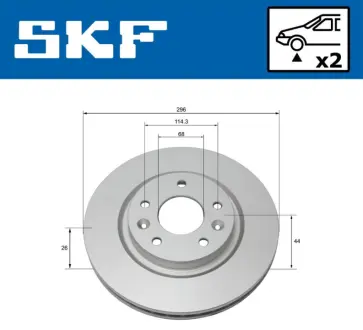 ��������� ���� ������������� SKF VKBD80047V2 Рено Kaleos
