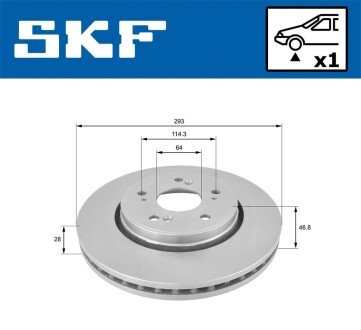 ��������� ���� ������������� skf VKBD 80141 V1