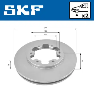 NISSAN диск гальмівний передн.Ford Maverick,Terrano SKF VKBD80481V2