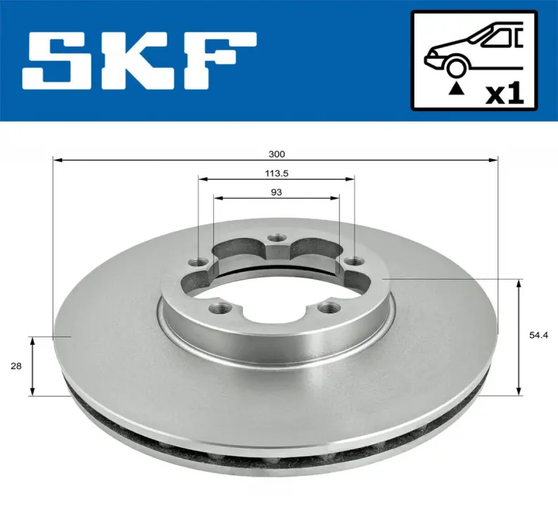 FORD диск гальмівний передній Transit 06- SKF VKBD81286V1