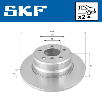 BMW диск гальмівний задн.X5 E53 SKF VKBD90362S2 Бмв Х5 е53