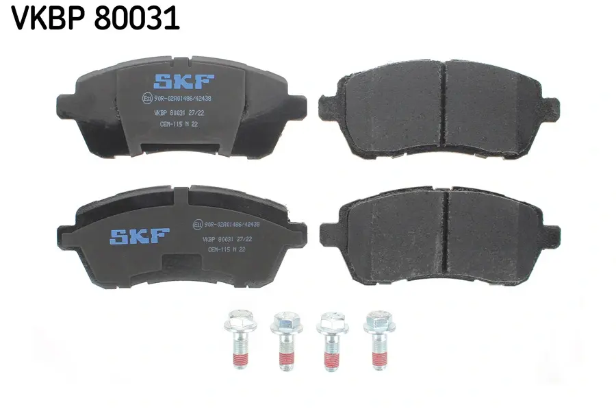 Тормозні (гальмівні) колодки SKF VKBP80031 (фото 1)