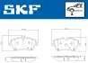 Передние тормозные колодки SKF VKBP80081