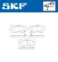 Передние тормозные колодки SKF VKBP80096A